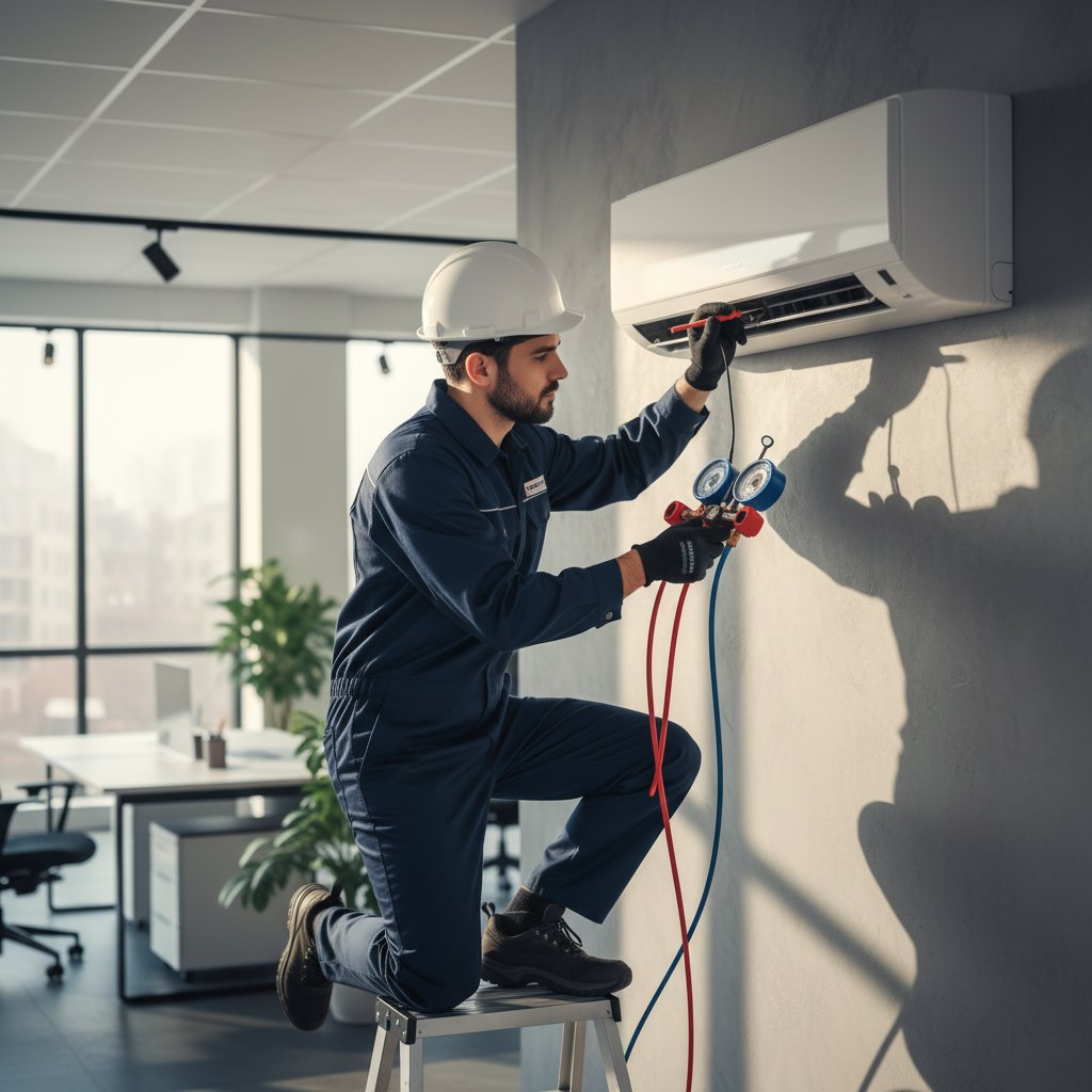 Professional air conditioning maintenance and seasonal diagnostics service